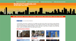 Desktop Screenshot of bestbostontravelguide.com